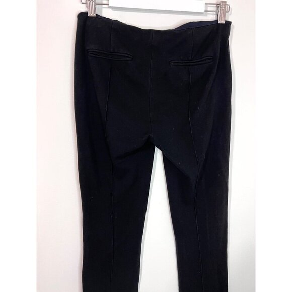 DVF Diane Von Furstenberg Black Pleat Front Straight Leg Pants Size 4 - Picture 11 of 11